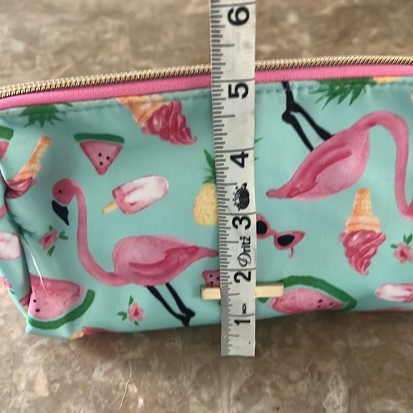 Kestrel Flamingo Print Cosmetic Bag - Picture 4 of 7